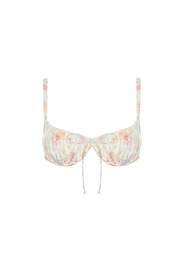 Flash Sale For Love & Lemons Rosie Underwire Bra White