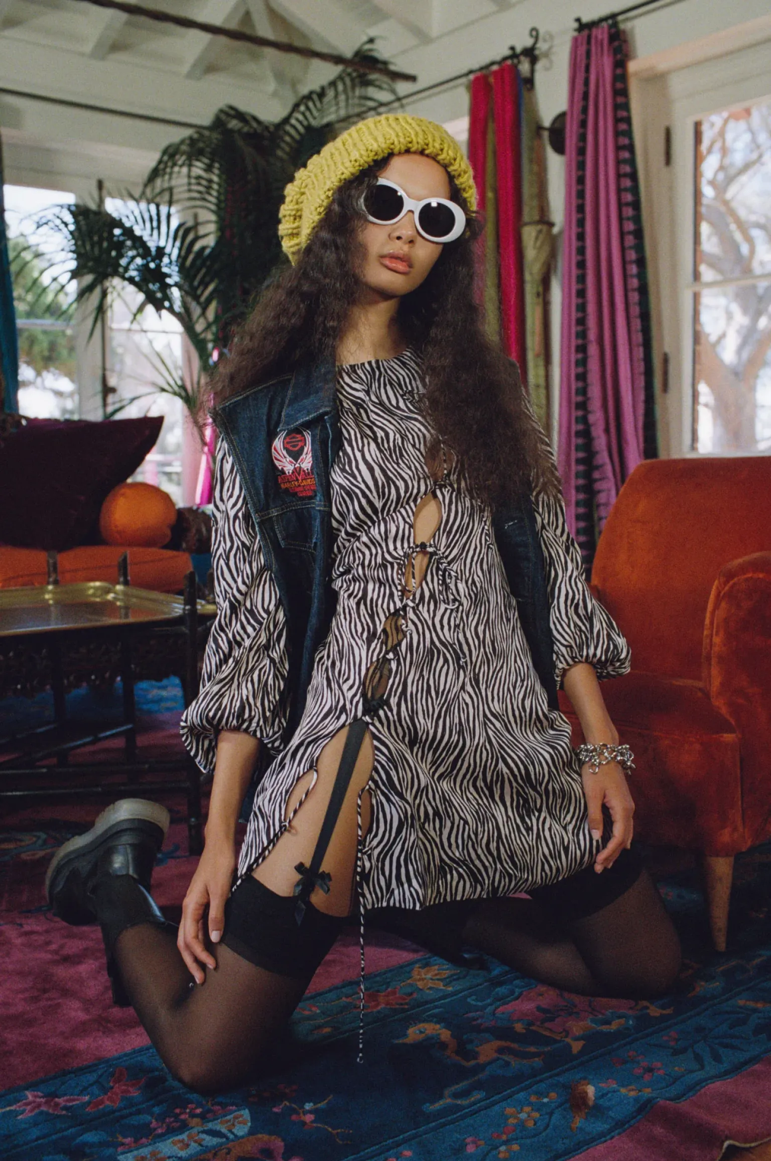rosita_mini_dress_5.webp Shop For Love & Lemons Rosita Mini Dress Black