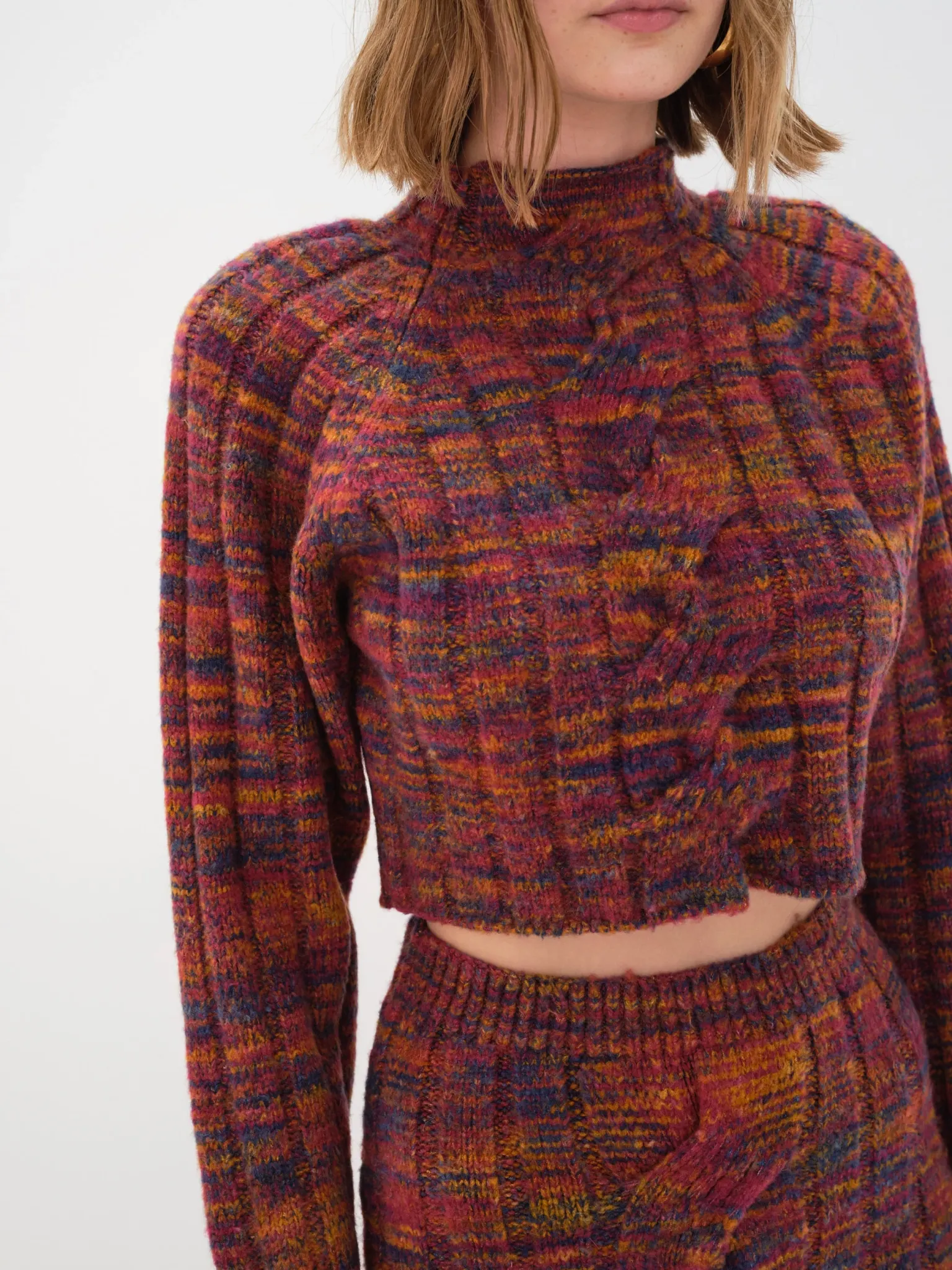 ruby_cropped_turtleneck_0.webp Clearance For Love & Lemons Ruby Cropped Turtleneck Neutral