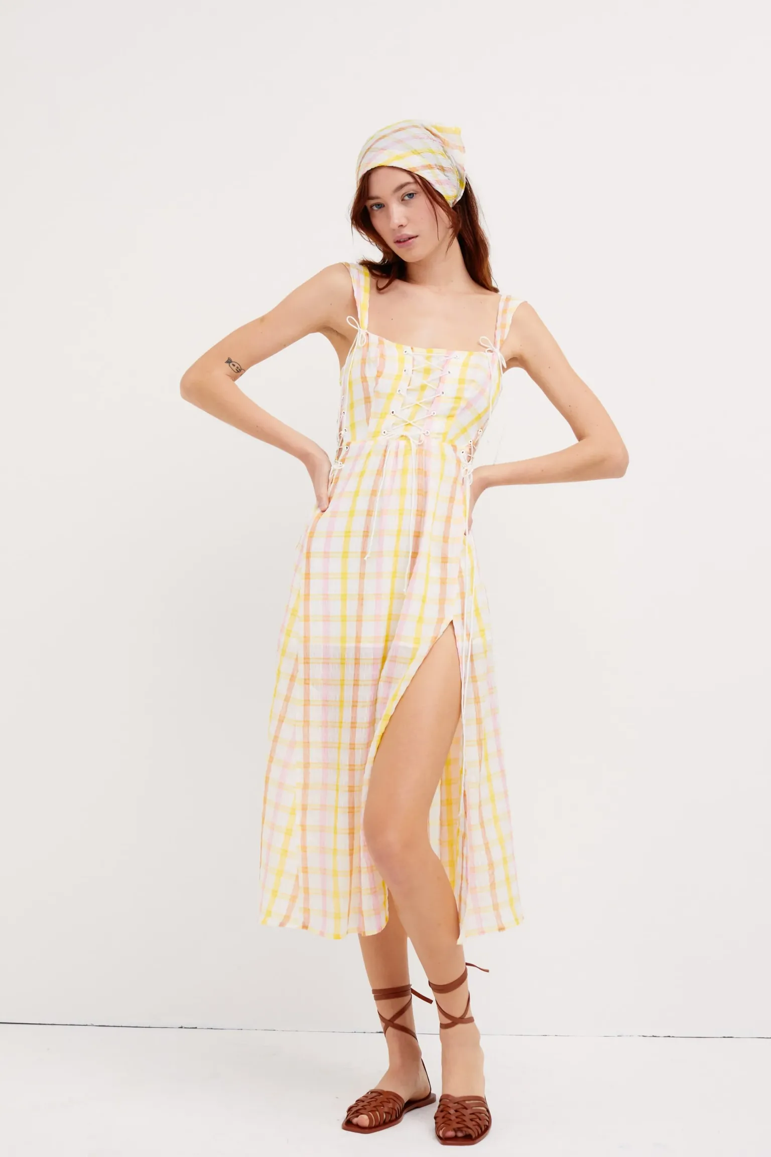 rue_midi_dress_0.webp Clearance For Love & Lemons Rue Midi Dress Yellow