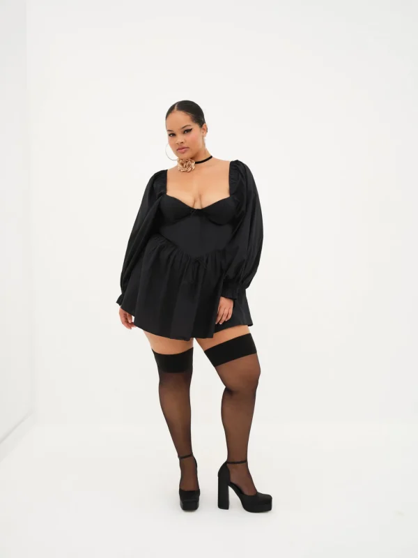Fashion For Love & Lemons Ruth Mini Dress Black