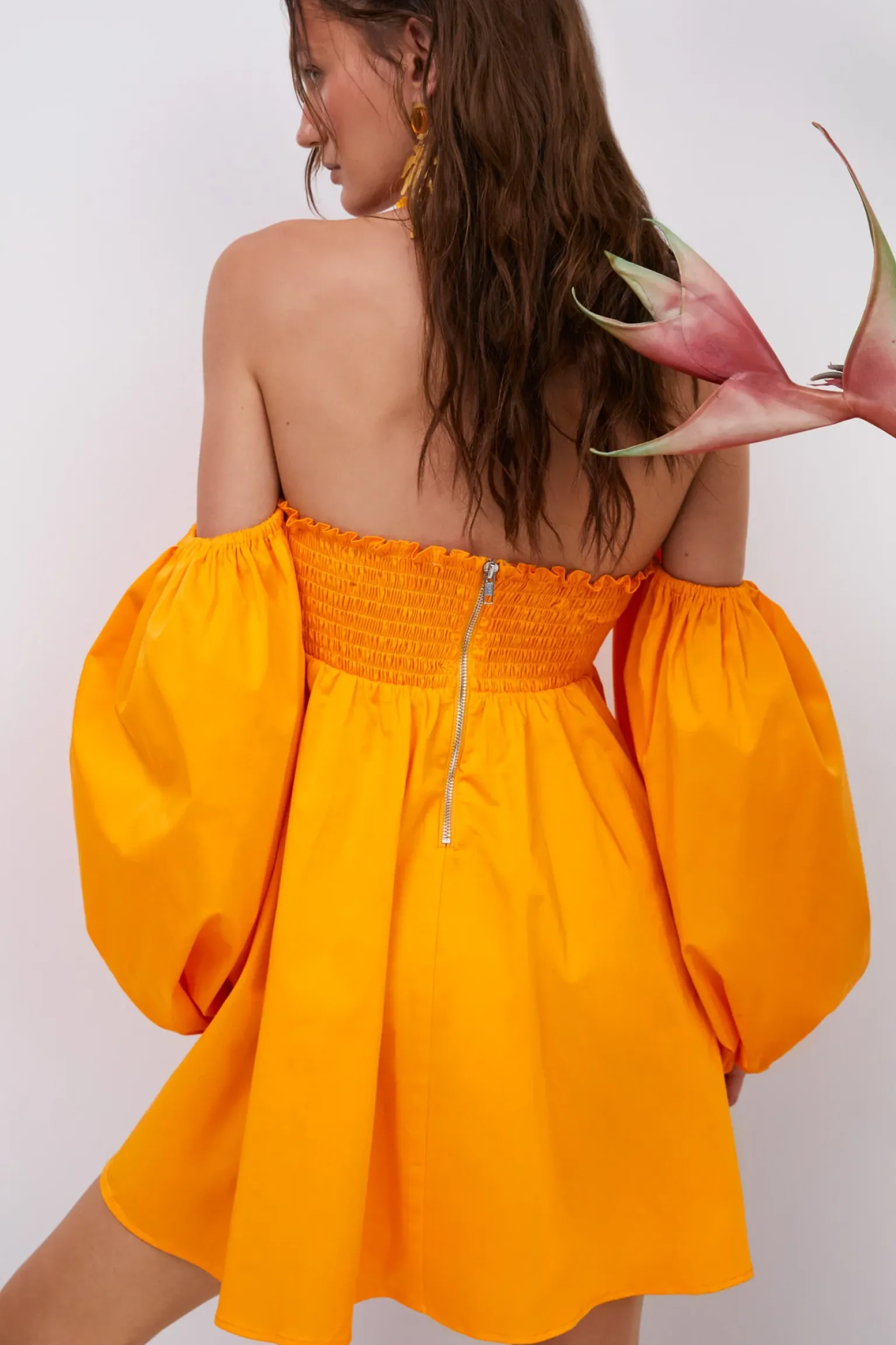 saint_lucia_mini_dress_1-1.webp Store For Love & Lemons Saint Lucia Mini Dress Orange