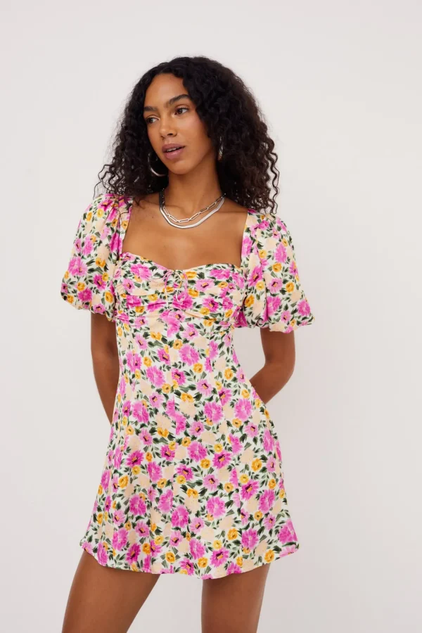 Cheap For Love & Lemons Sasha Mini Dress Pink