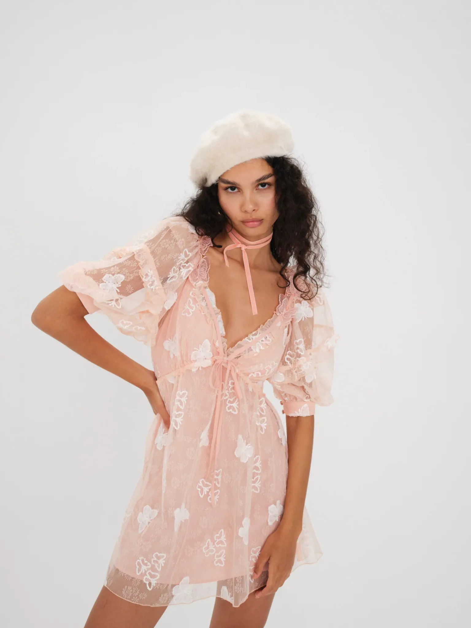 shari_mini_dress_4.webp Online For Love & Lemons Shari Mini Dress Orange