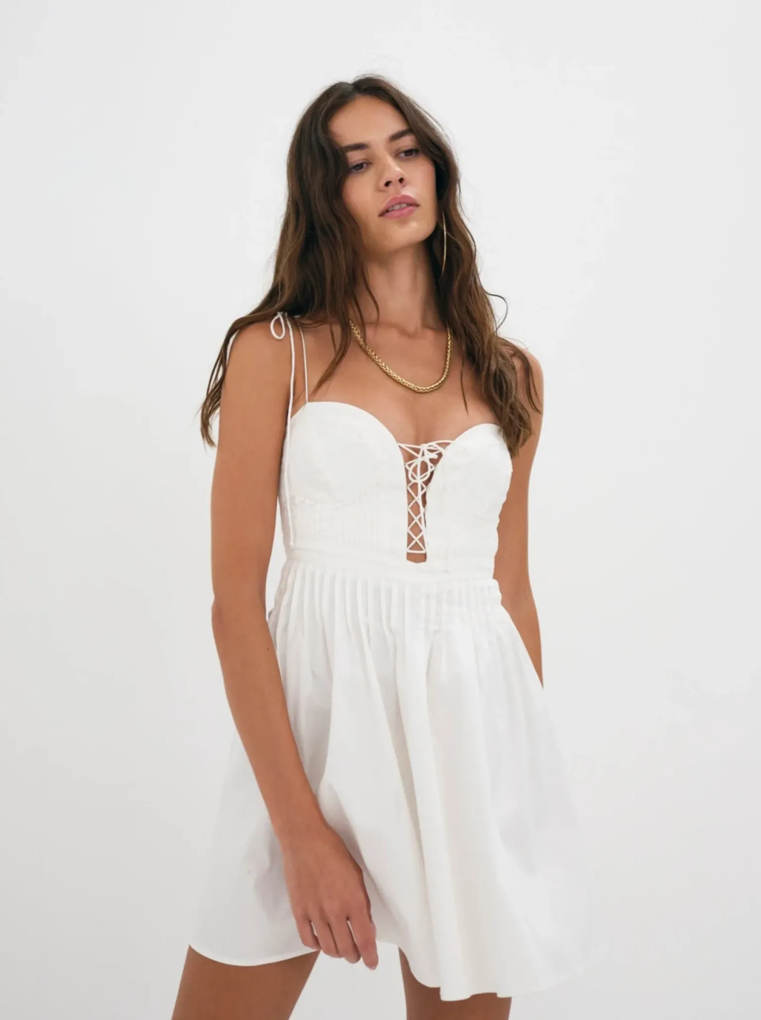 sierra_mini_dress_0.webp Cheap For Love & Lemons Sierra Mini Dress White