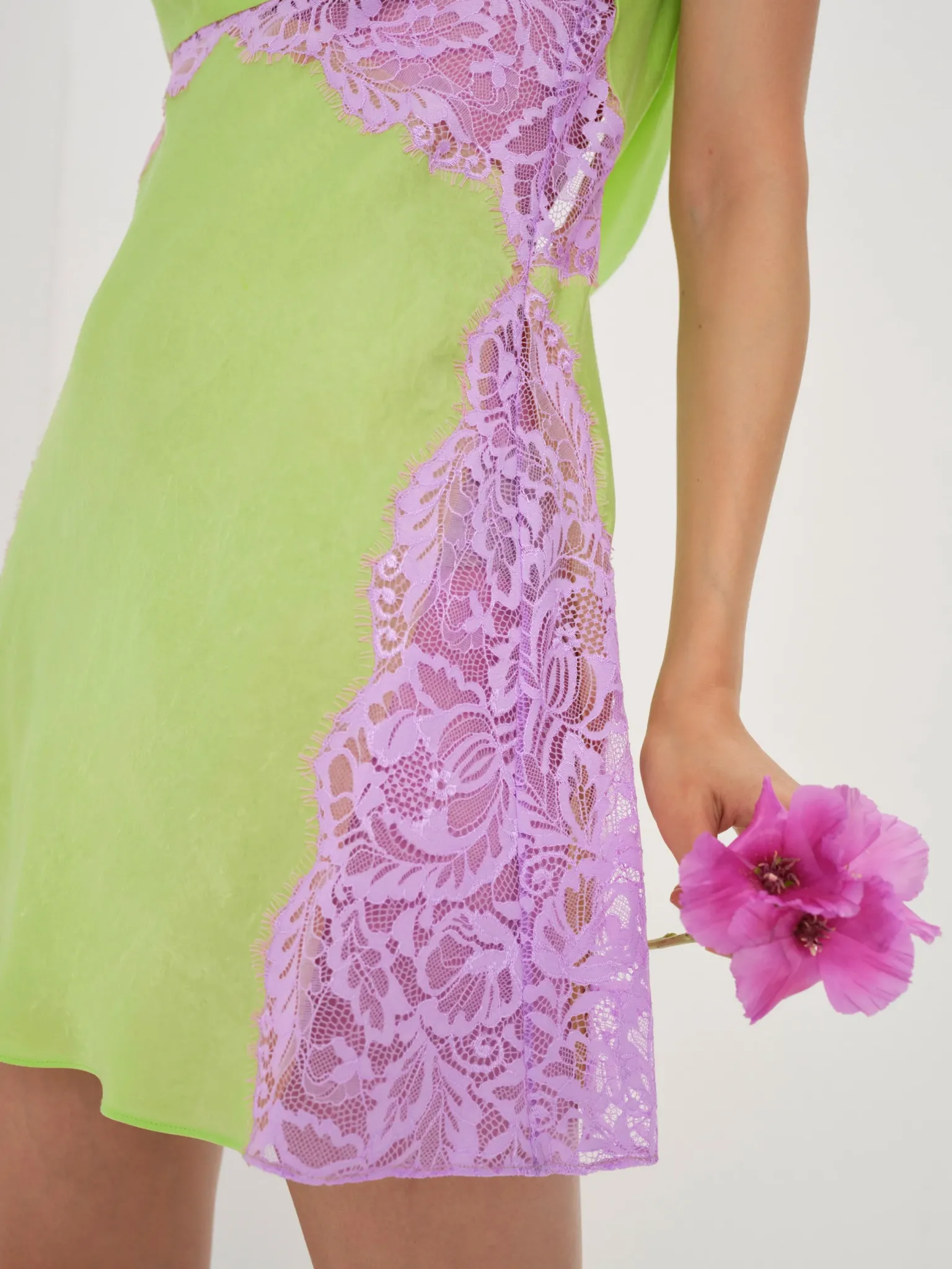 silky_slip_dress_0-1.webp Shop For Love & Lemons Silky Slip Dress Green