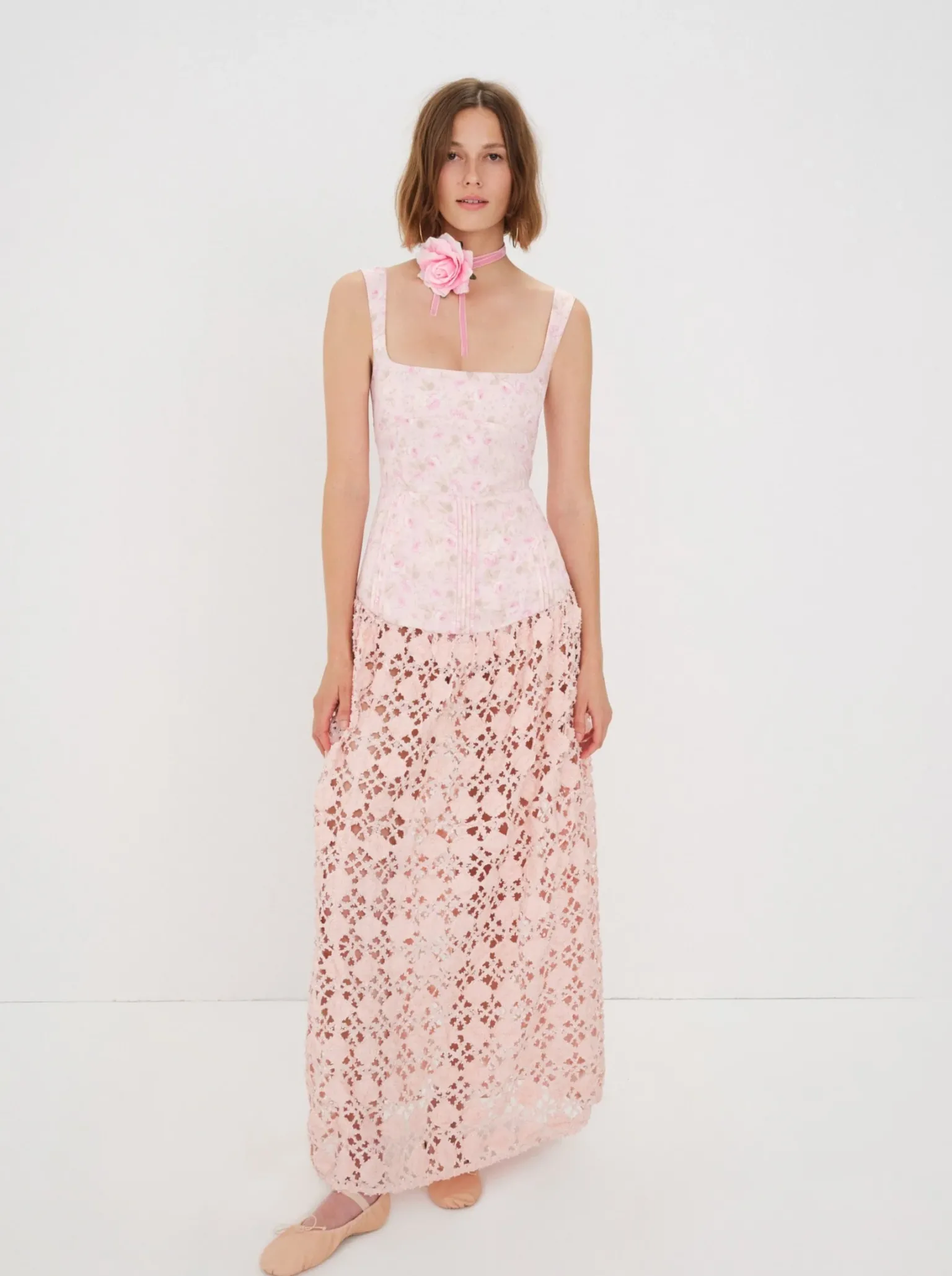 silvia_maxi_dress_0.webp Best For Love & Lemons Silvia Maxi Dress Pink