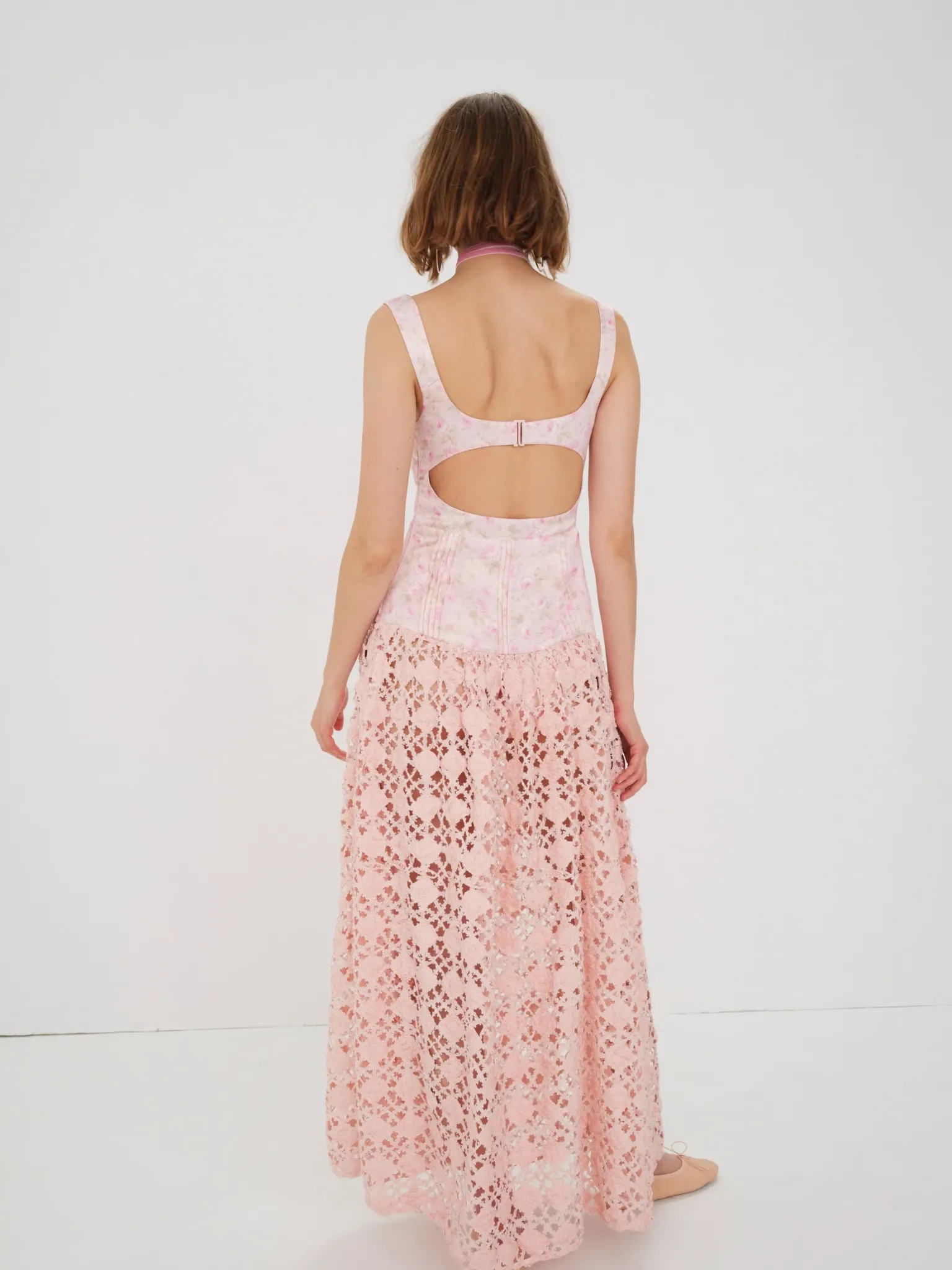 silvia_maxi_dress_2.webp Best For Love & Lemons Silvia Maxi Dress Pink