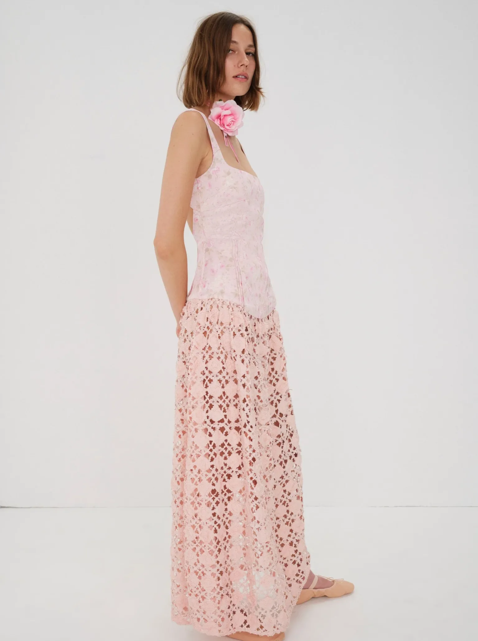 silvia_maxi_dress_3.webp Best For Love & Lemons Silvia Maxi Dress Pink