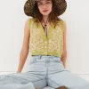Outlet For Love & Lemons Simone Top Green
