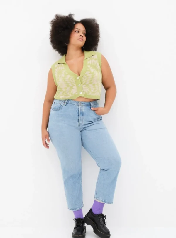 Outlet For Love & Lemons Simone Top Green