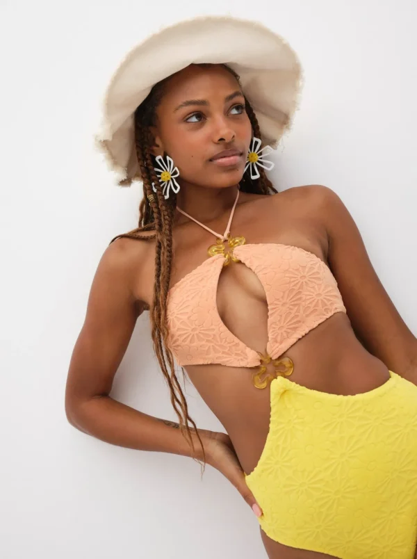 Outlet For Love & Lemons Sonny One Piece Yellow