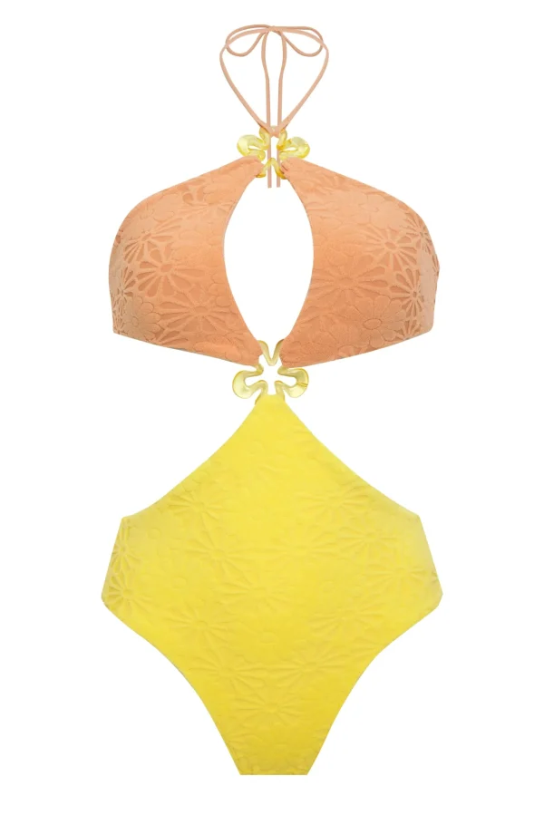 Outlet For Love & Lemons Sonny One Piece Yellow