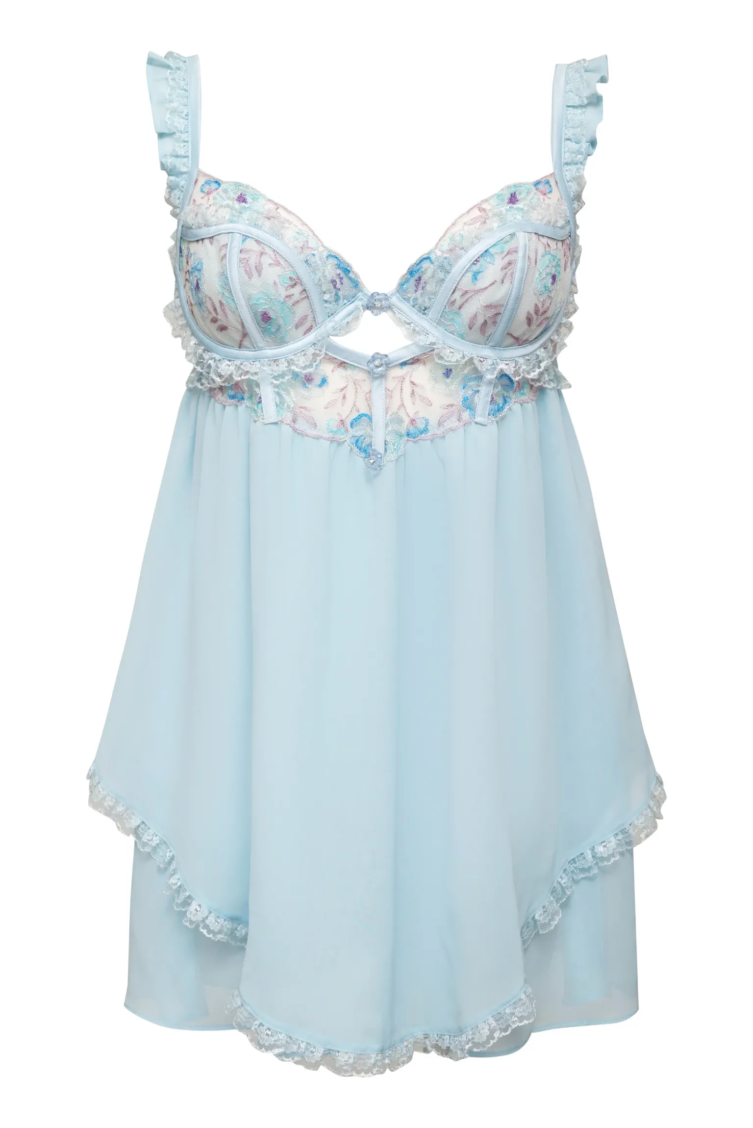 sorbet_rose_babydoll_7.webp Fashion For Love & Lemons Sorbet Rose Babydoll Blue