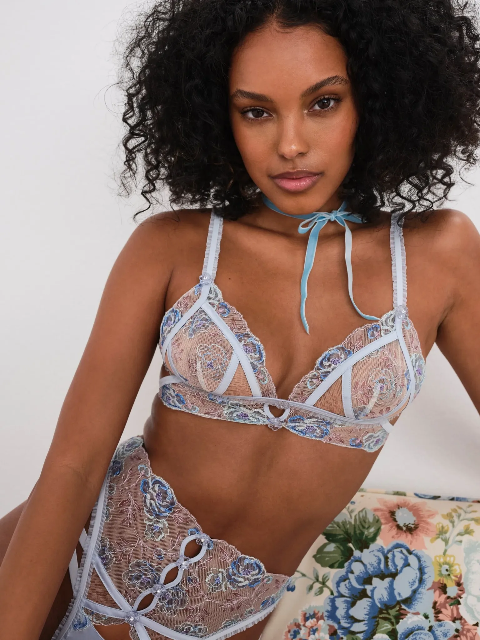 sorbet_rose_bralette_1.webp Flash Sale For Love & Lemons Sorbet Rose Bralette Blue