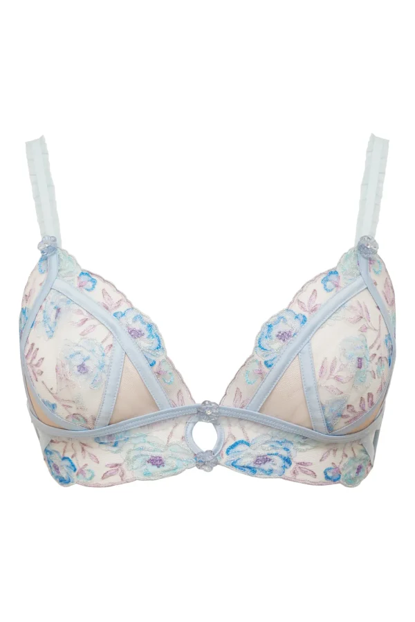 Flash Sale For Love & Lemons Sorbet Rose Bralette Blue