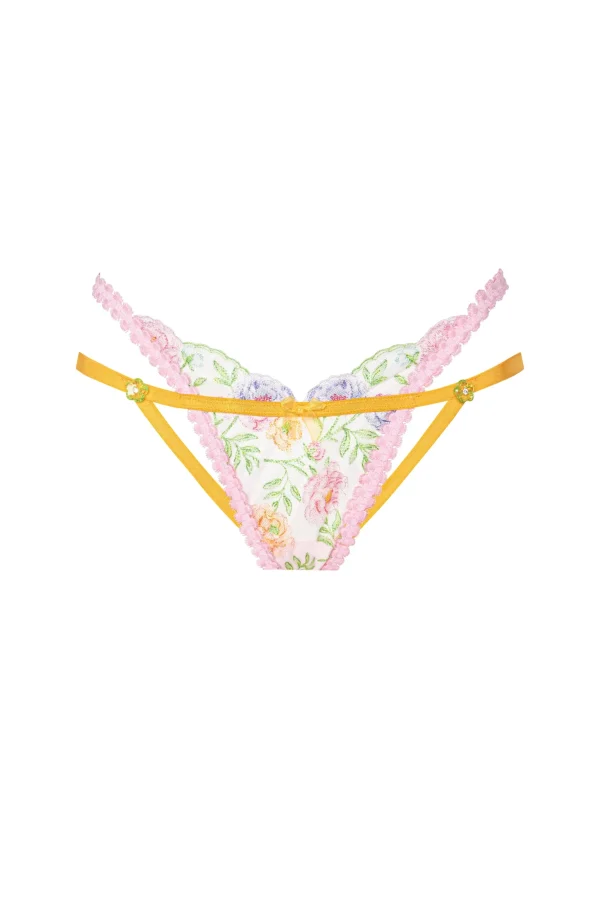 Discount For Love & Lemons Sorbet Rose Thong Panty Purple