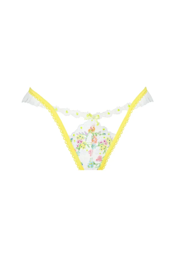Cheap For Love & Lemons Summer Lovin' Thong Panty Ivory