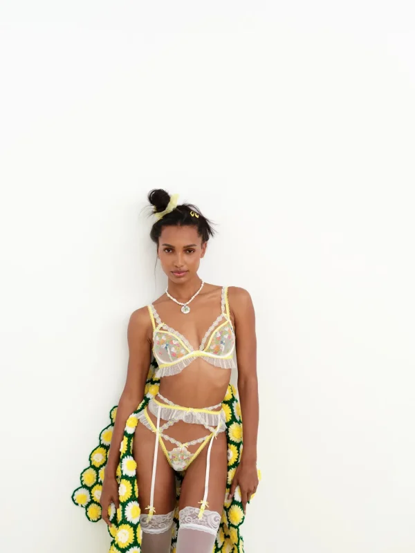 Clearance For Love & Lemons Summer Lovin' Underwire Bra Ivory
