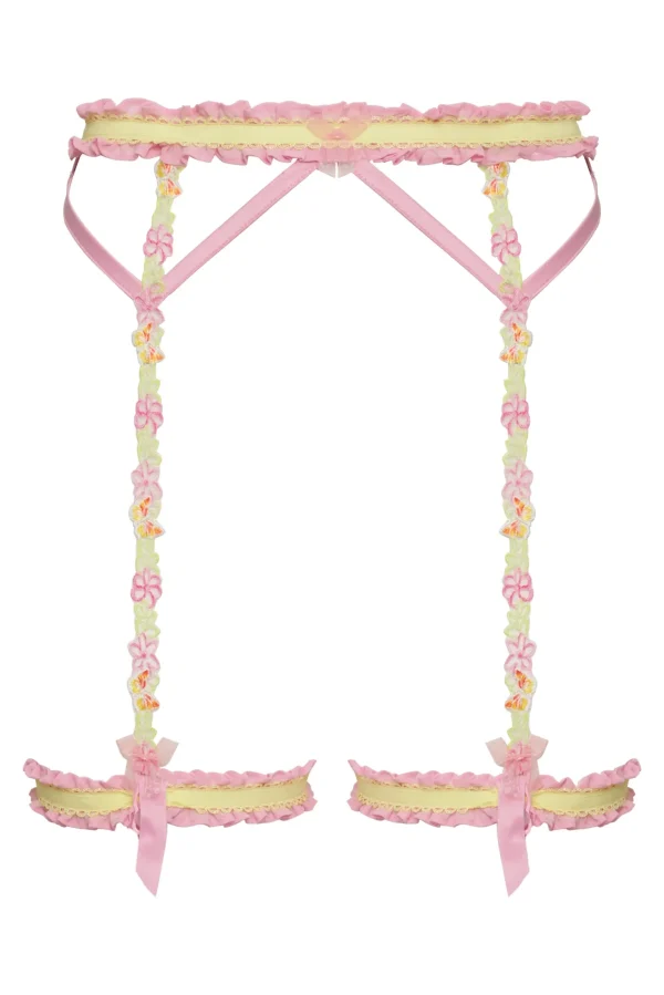 Sale For Love & Lemons Sunset Butterfly Garter Pink