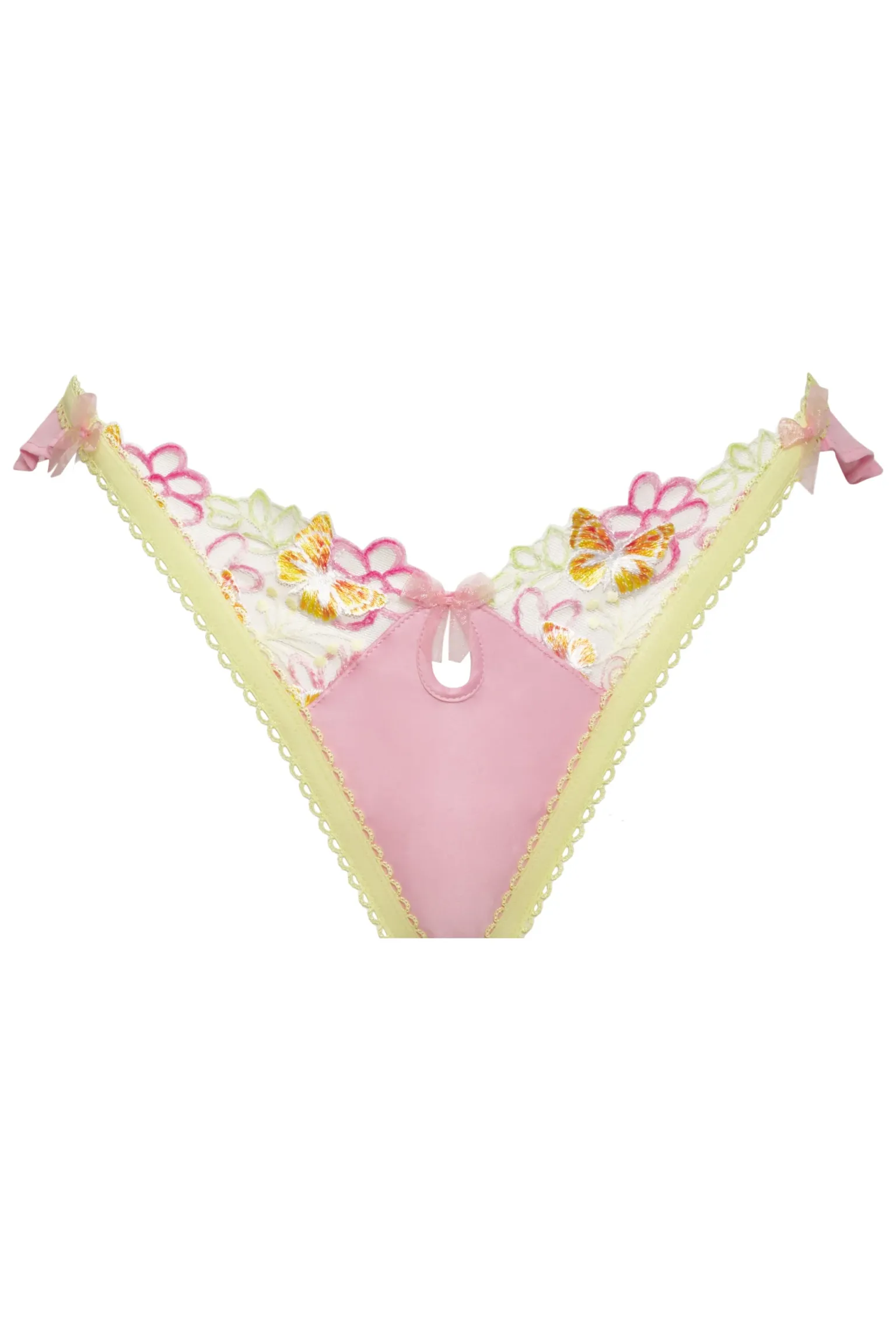 sunset_butterfly_ruffle_p_5.webp Clearance For Love & Lemons Sunset Butterfly Ruffle Panty Pink