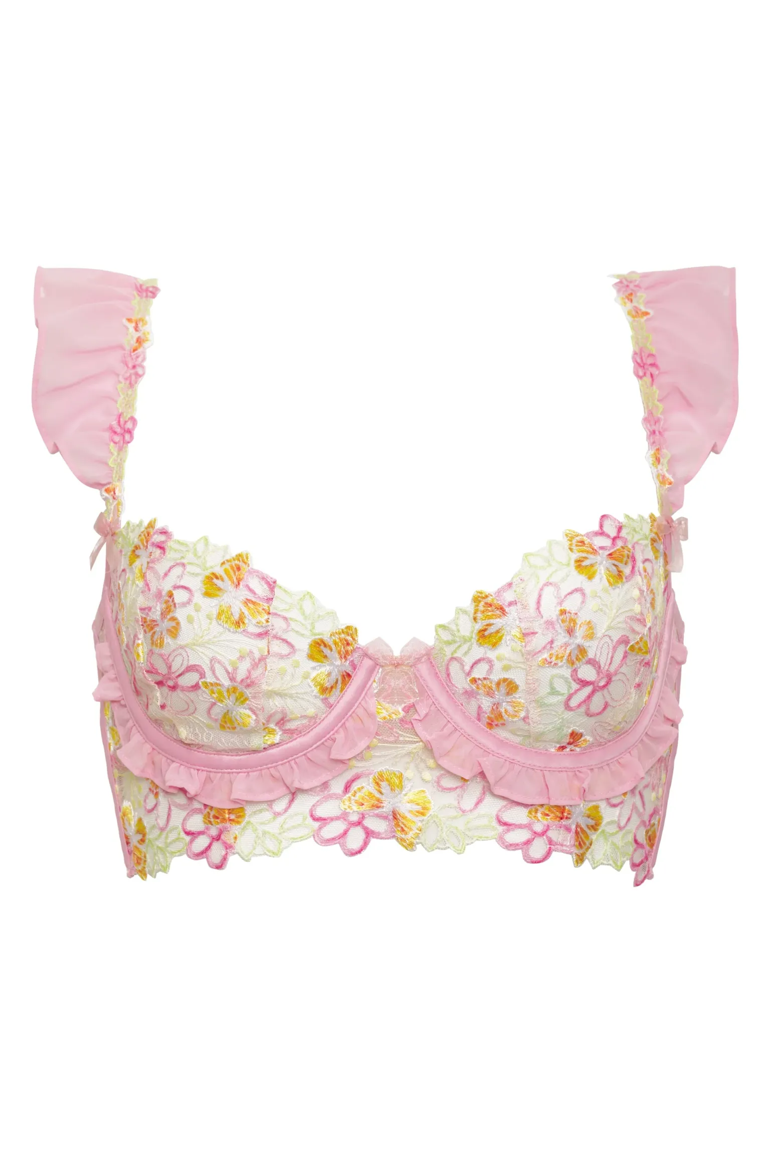 sunset_butterfly_underwir_4.webp Best Sale For Love & Lemons Sunset Butterfly Underwire Bra Pink