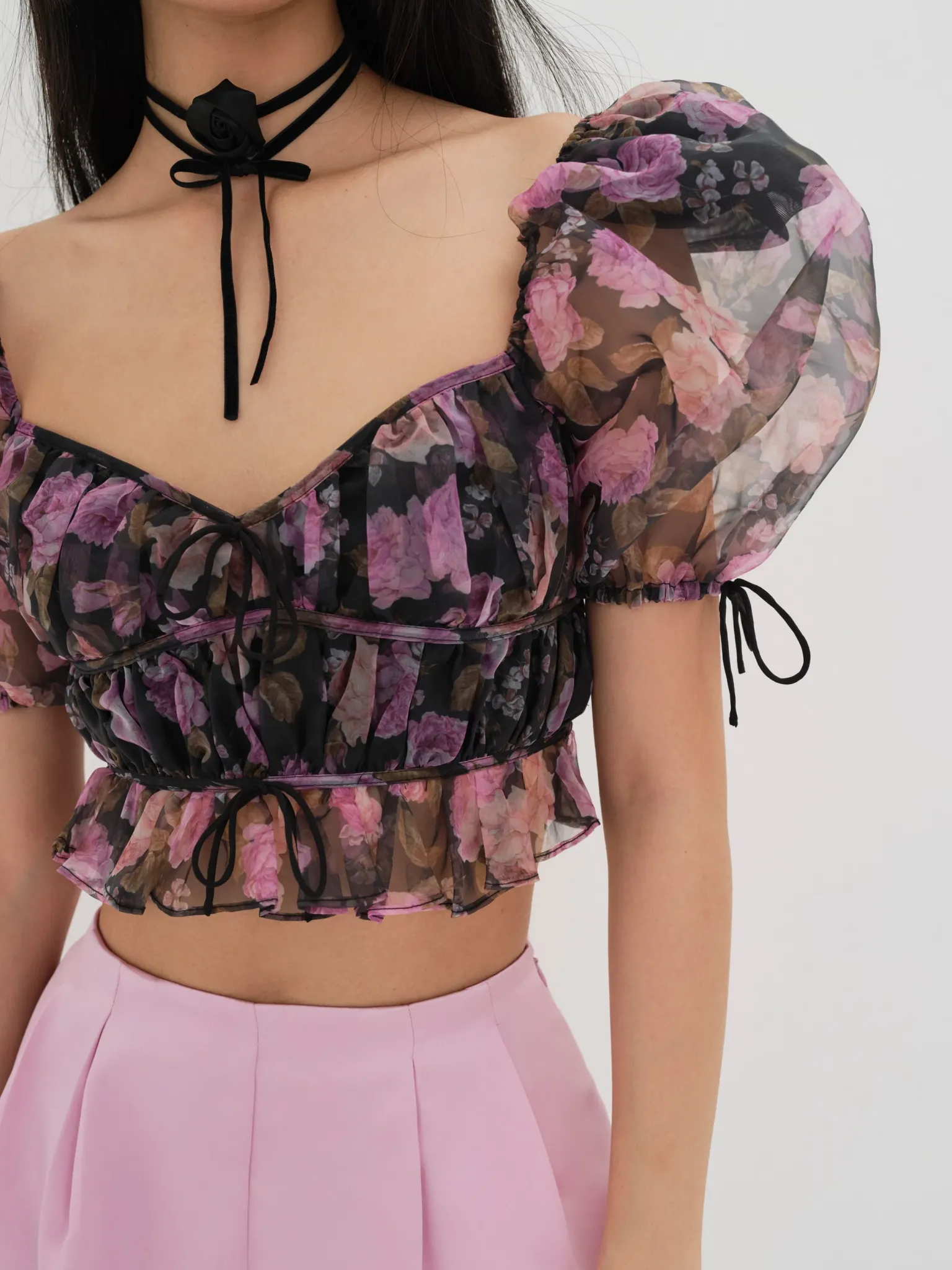 sunshine_crop_top_4.webp Hot For Love & Lemons Sunshine Crop Top Black