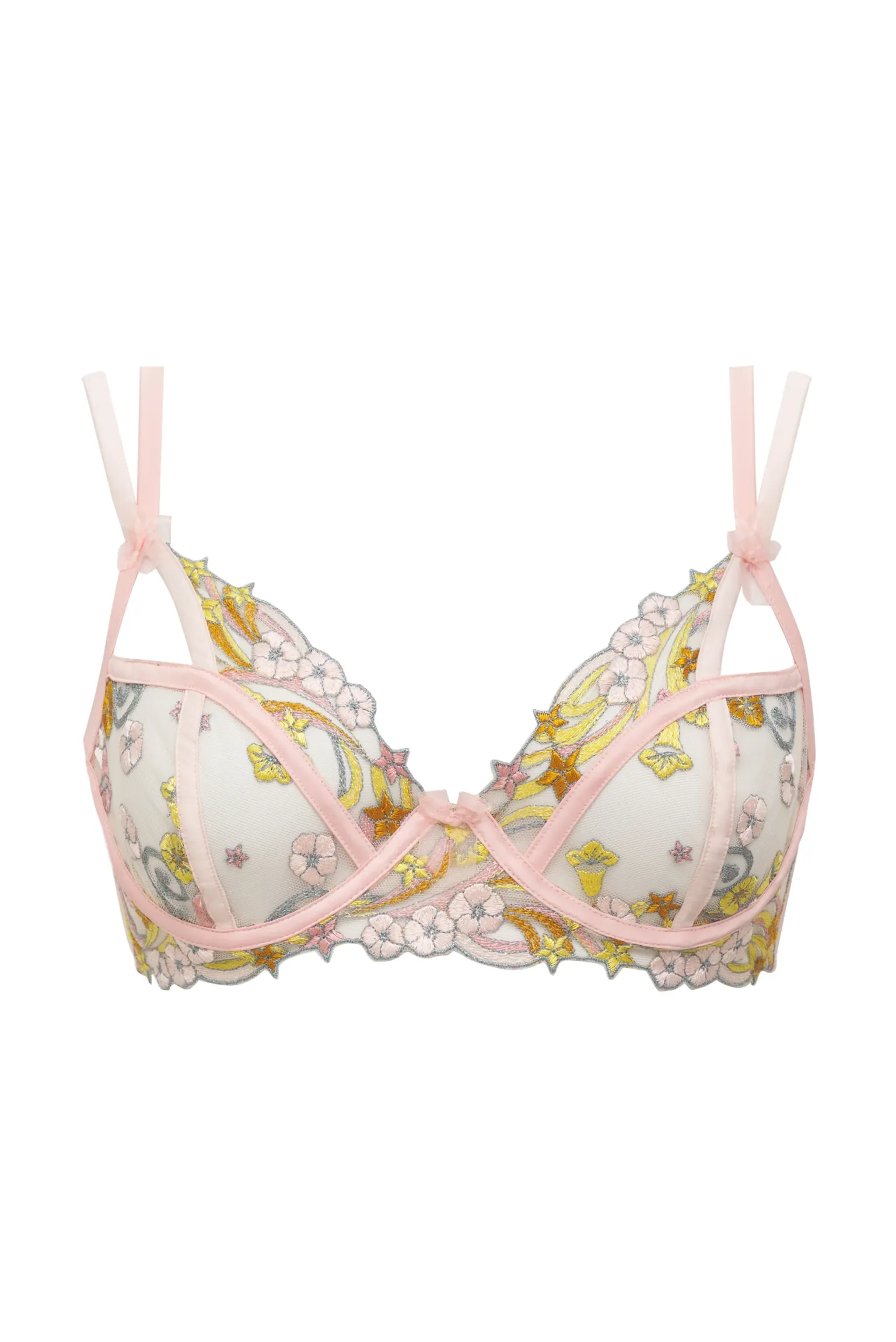 swirly_star_underwire_bra_7.webp Shop For Love & Lemons Swirly Star Underwire Bra Gold