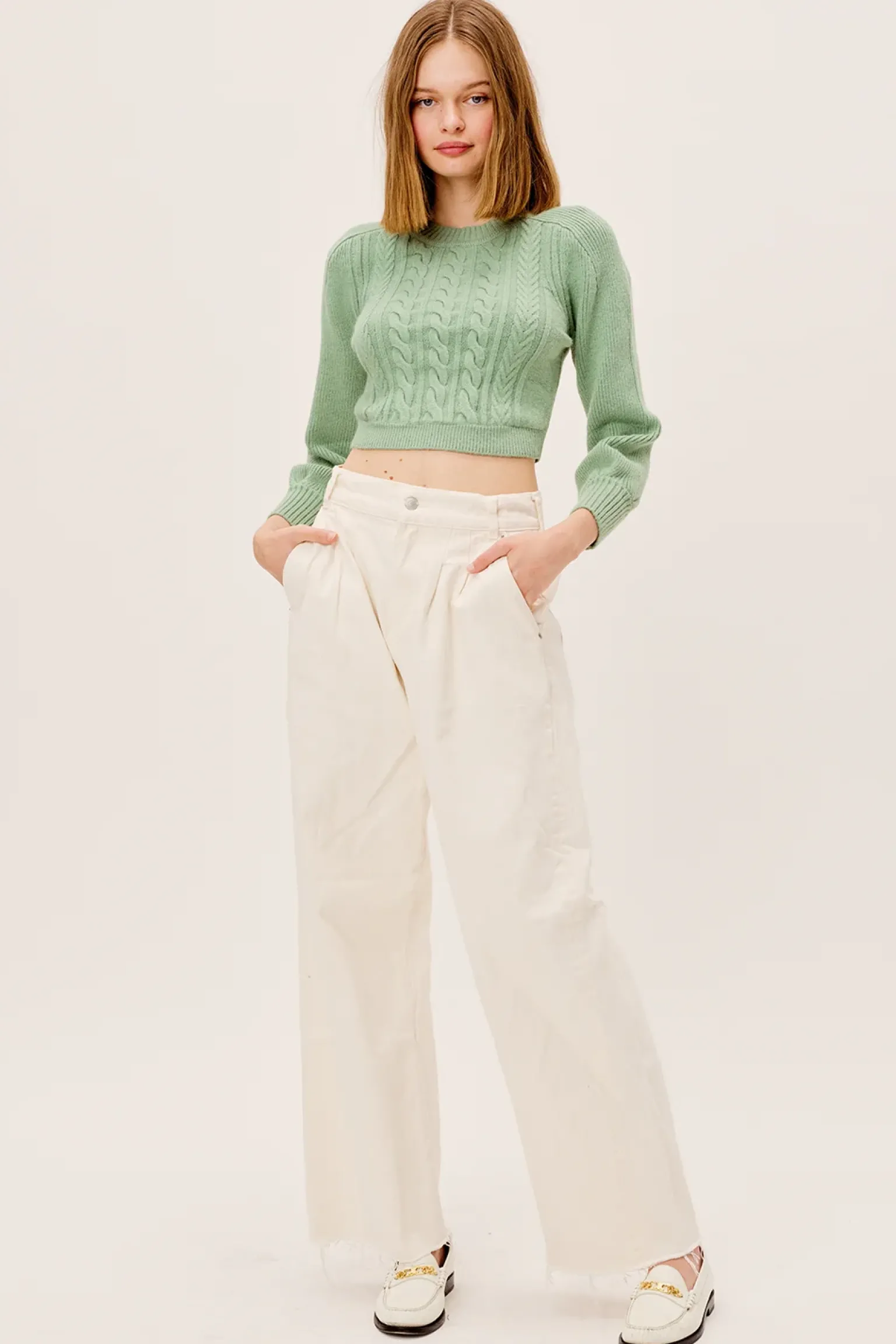 sydney_sweater_2.webp Discount For Love & Lemons Sydney Sweater Green