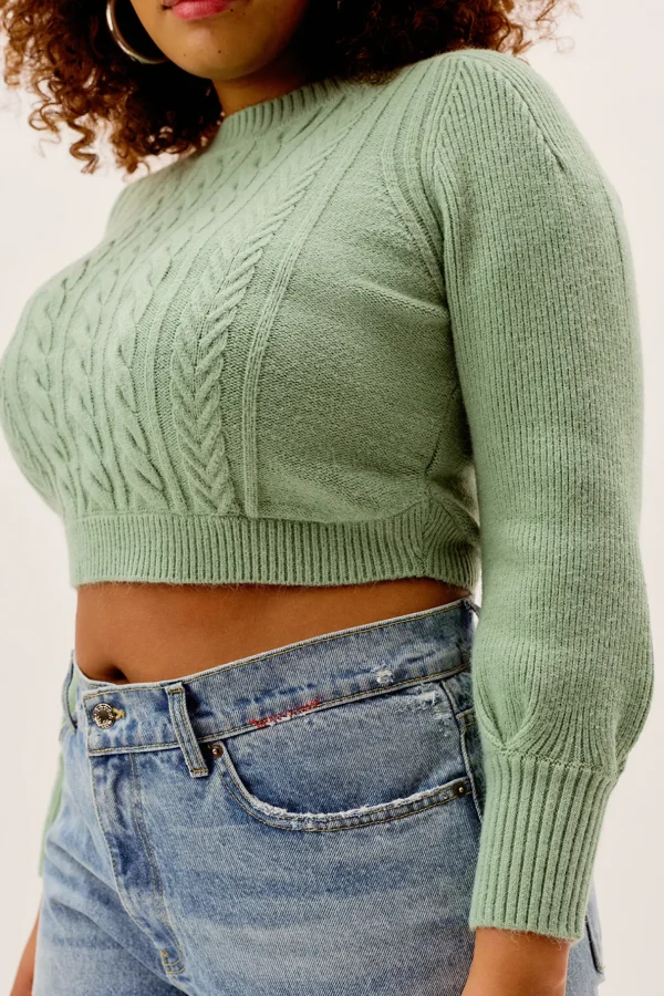 Discount For Love & Lemons Sydney Sweater Green
