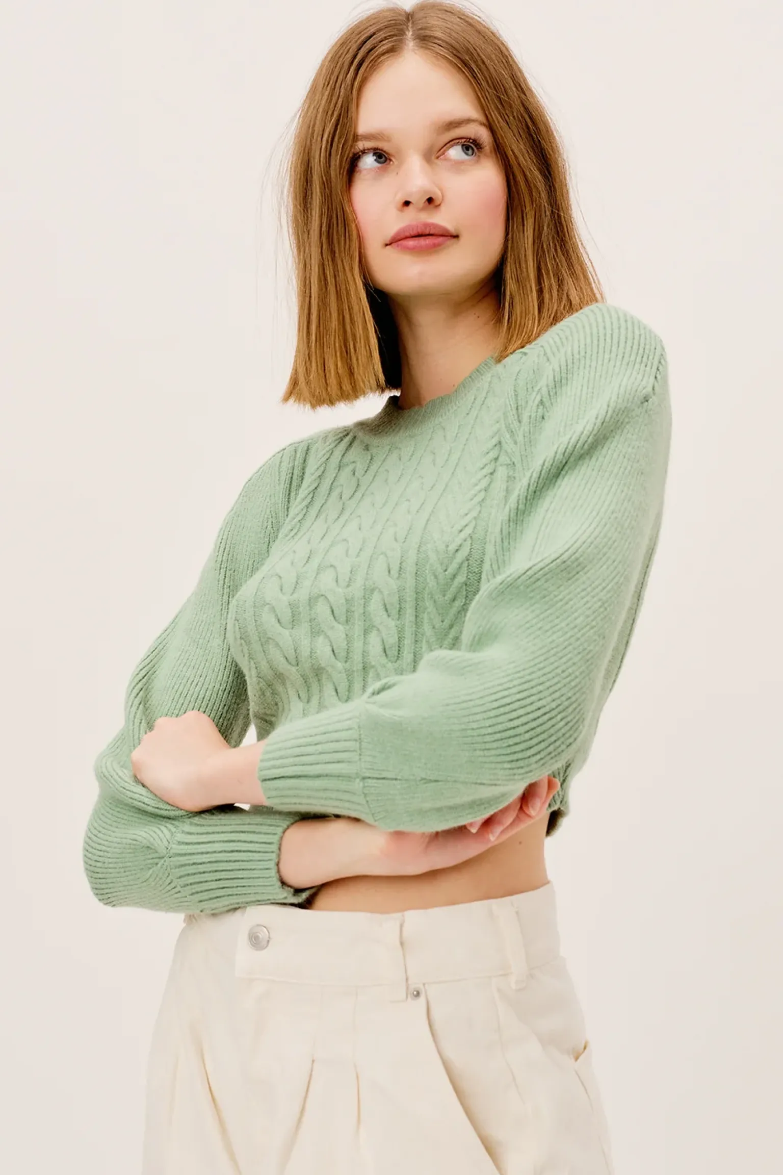 sydney_sweater_4.webp Discount For Love & Lemons Sydney Sweater Green
