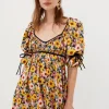 Best For Love & Lemons Sylvia Mini Dress Yellow