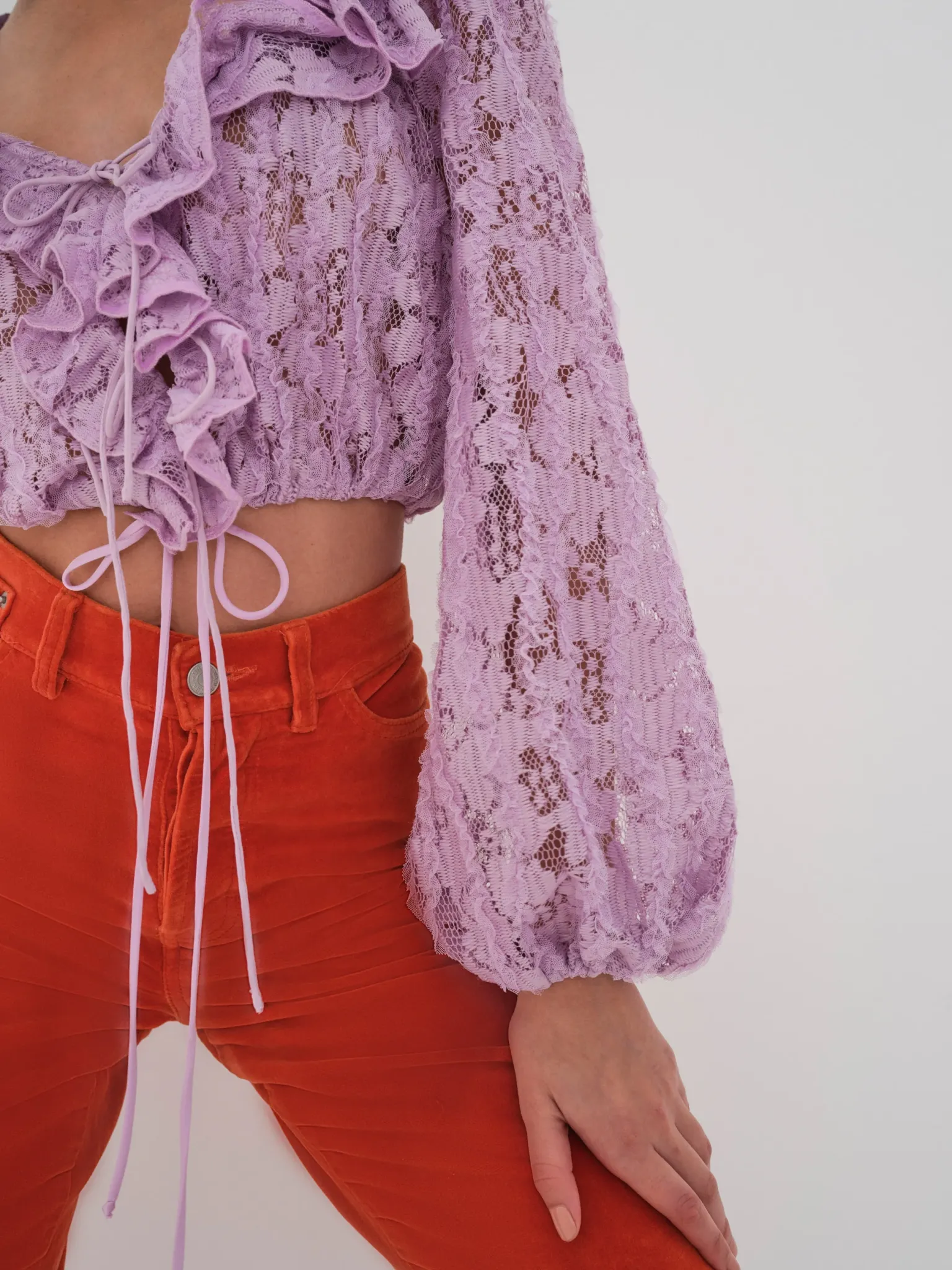 tatiana_blouse_1.webp Clearance For Love & Lemons Tatiana Blouse Purple