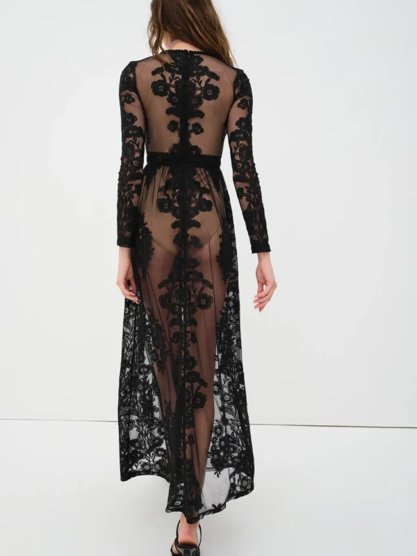 Cheap For Love & Lemons Temecula Maxi Dress Black