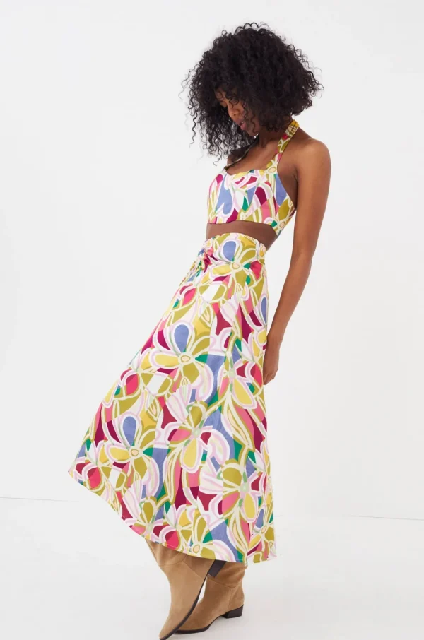 Cheap For Love & Lemons Thora Midi Skirt Green