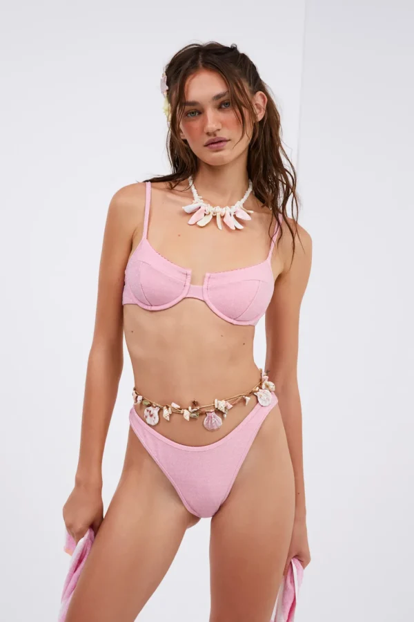 Hot For Love & Lemons Tiana Bikini Bottom Pink