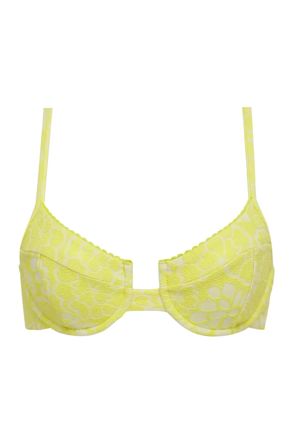 Cheap For Love & Lemons Tiana Underwire Bikini Top Green