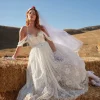 Cheap For Love & Lemons Vera Bridal Gown White