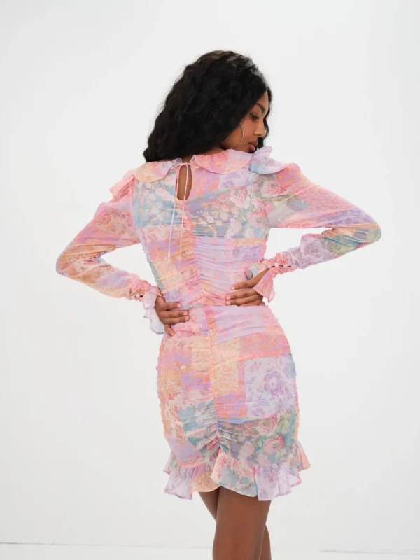 Fashion For Love & Lemons Veronica Mini Dress Multi