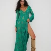 Cheap For Love & Lemons Victoria Maxi Dress Green