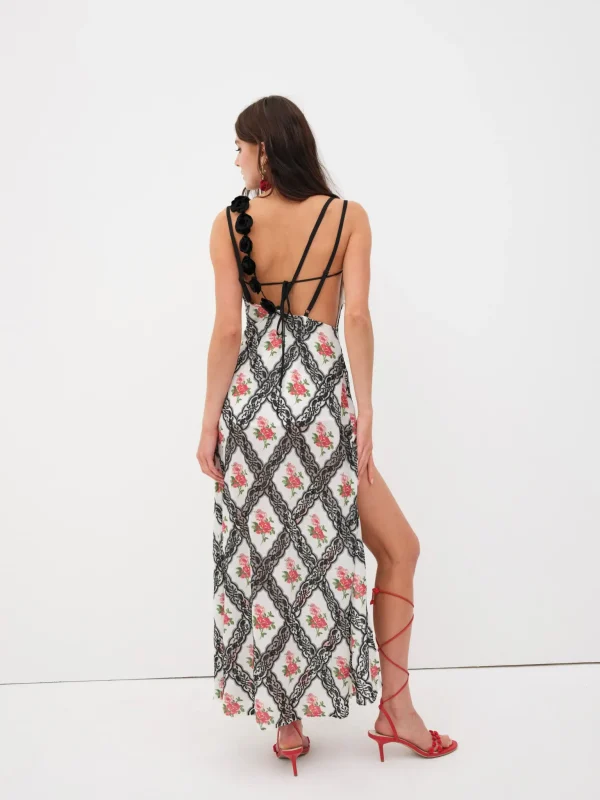 Fashion For Love & Lemons Vittoria Maxi Dress Black