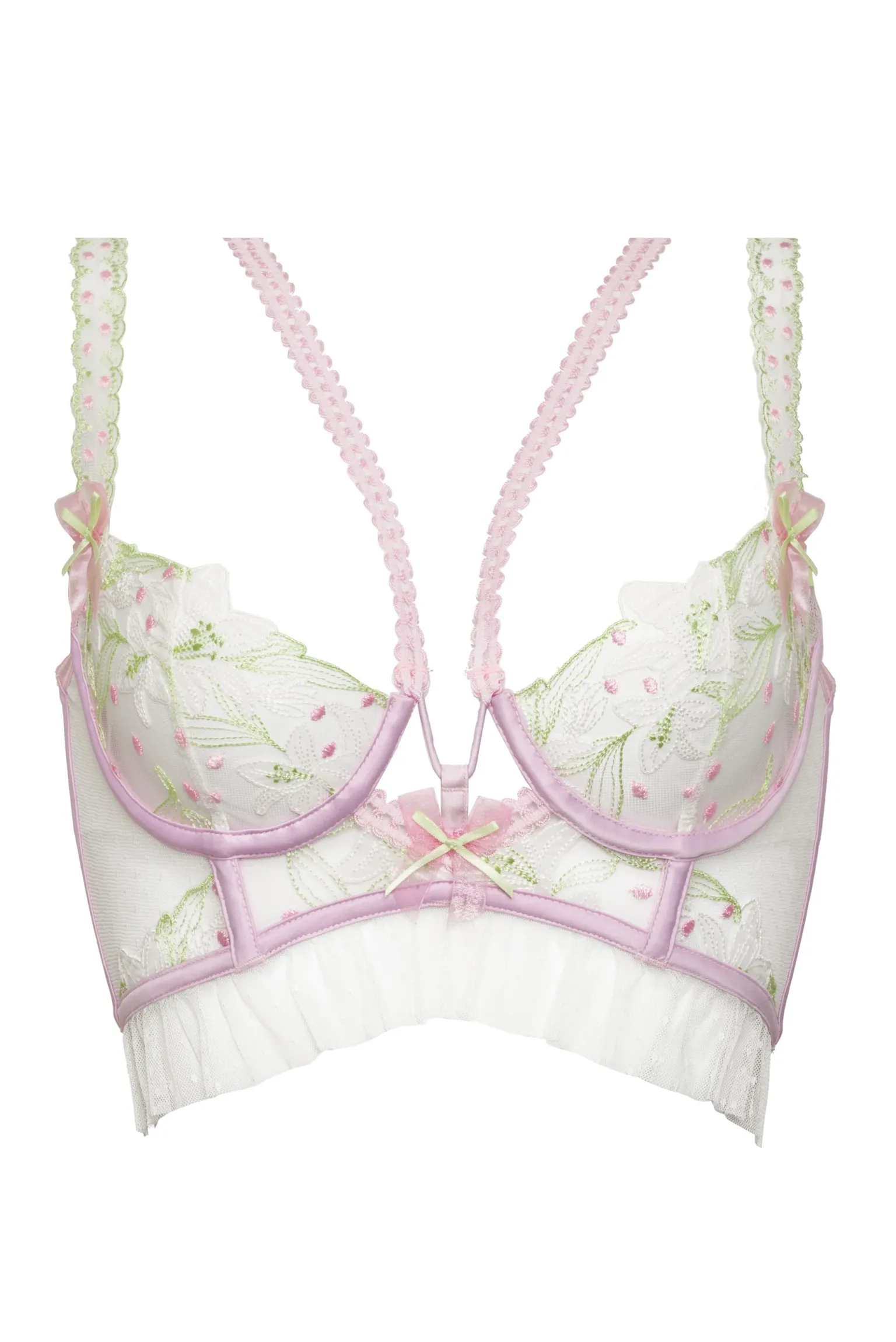waterlilies_bustier_3.webp Store For Love & Lemons Waterlilies Bustier White