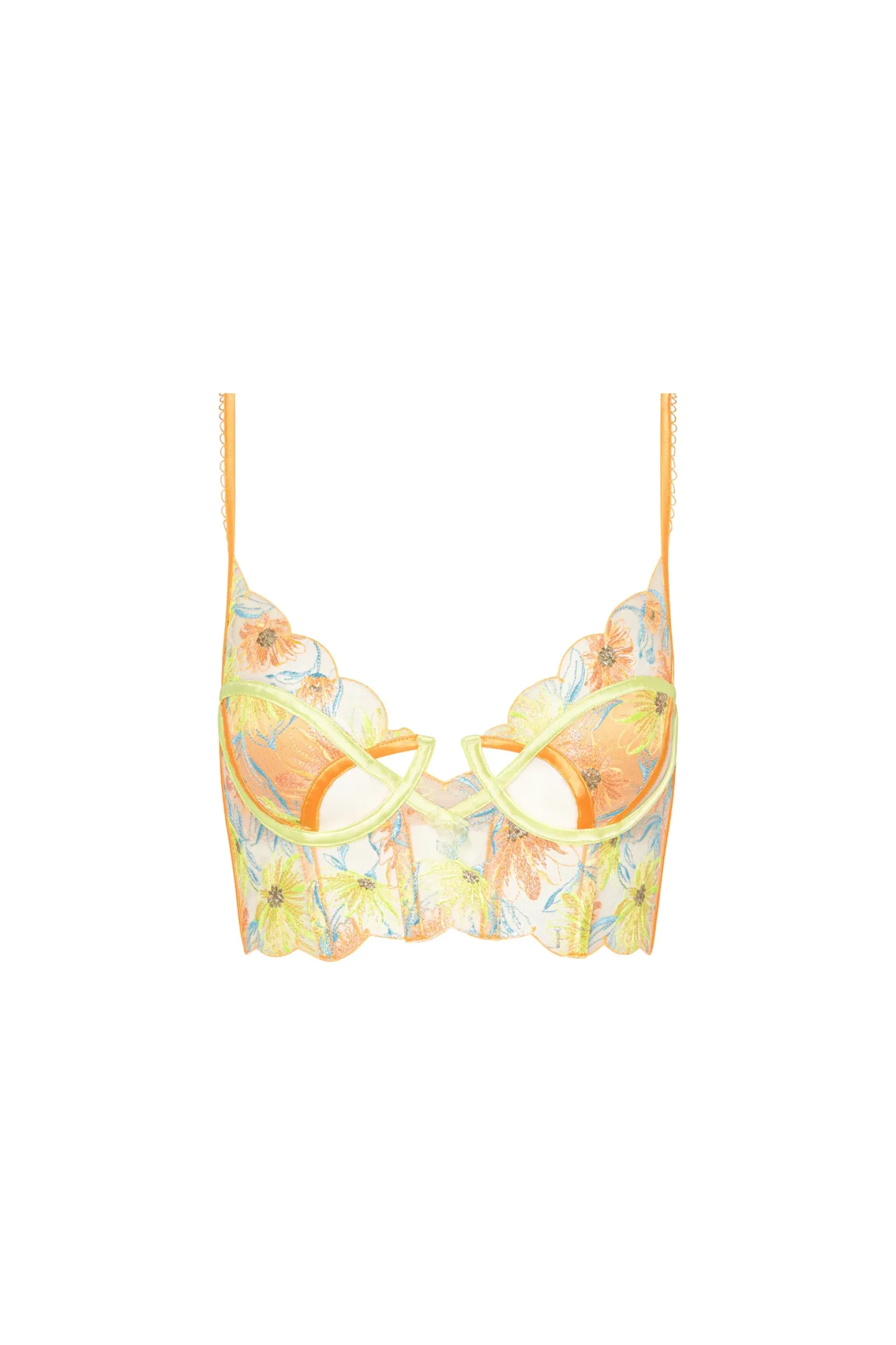 waterlily_embroidery_bust_5.webp Flash Sale For Love & Lemons Waterlily Embroidery Bustier Orange