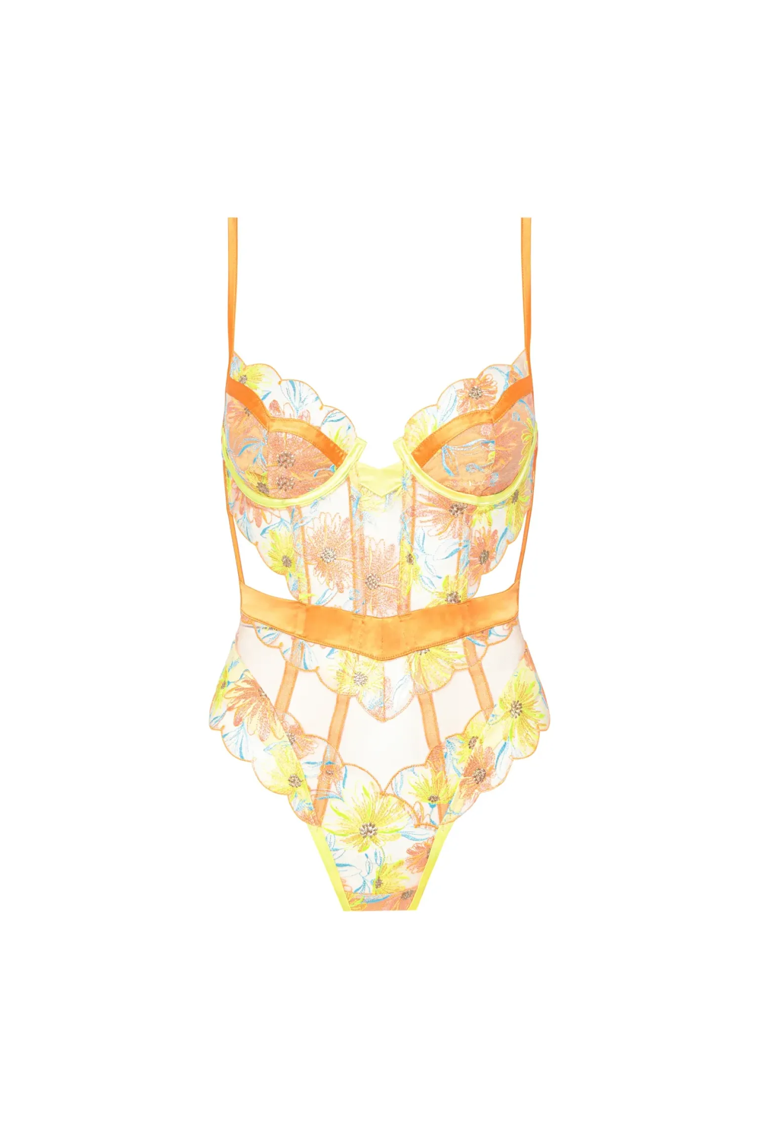 waterlily_embroidery_tedd_6.webp Online For Love & Lemons Waterlily Embroidery Teddy Orange