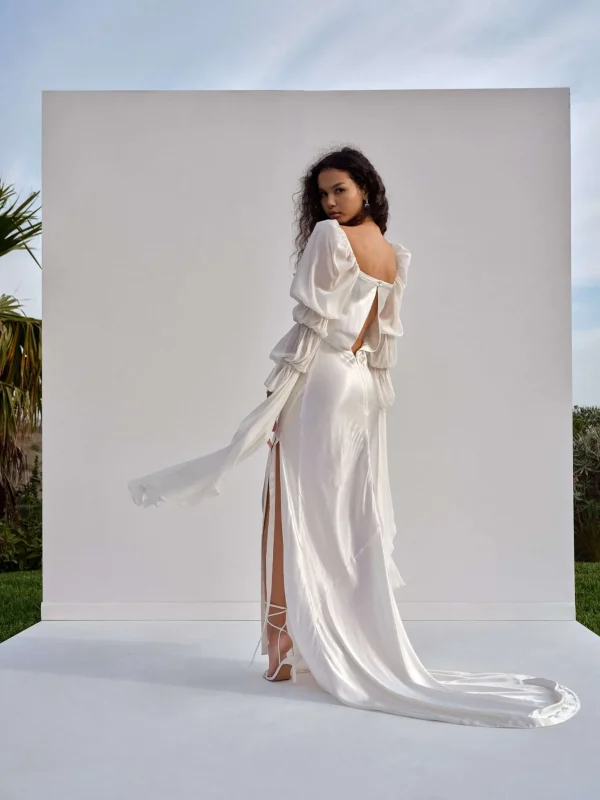 Sale For Love & Lemons Willow Bridal Gown White
