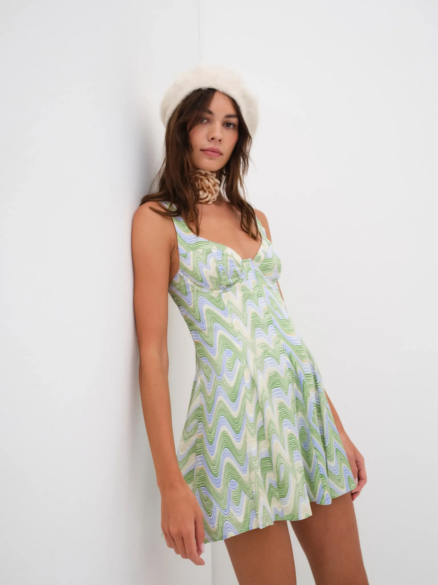 yori_mini_dress_3.webp Hot For Love & Lemons Yori Mini Dress Green